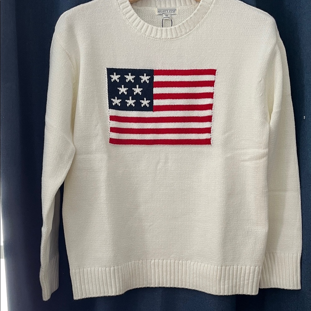 Mighty Fine White Knit Sweater